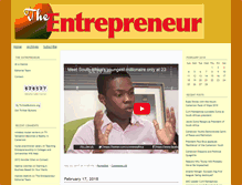 Tablet Screenshot of entrepreneurnewsonline.com